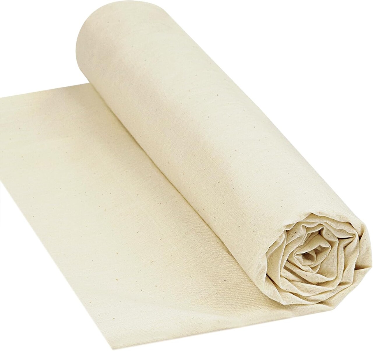 100% Cotton Unbleached Muslin Fabric – Lightweight, 63" Wide, Available in 2, 5, or 10 Yards for Sewing, Apparel, Quilting & Craft Projects (Natural)